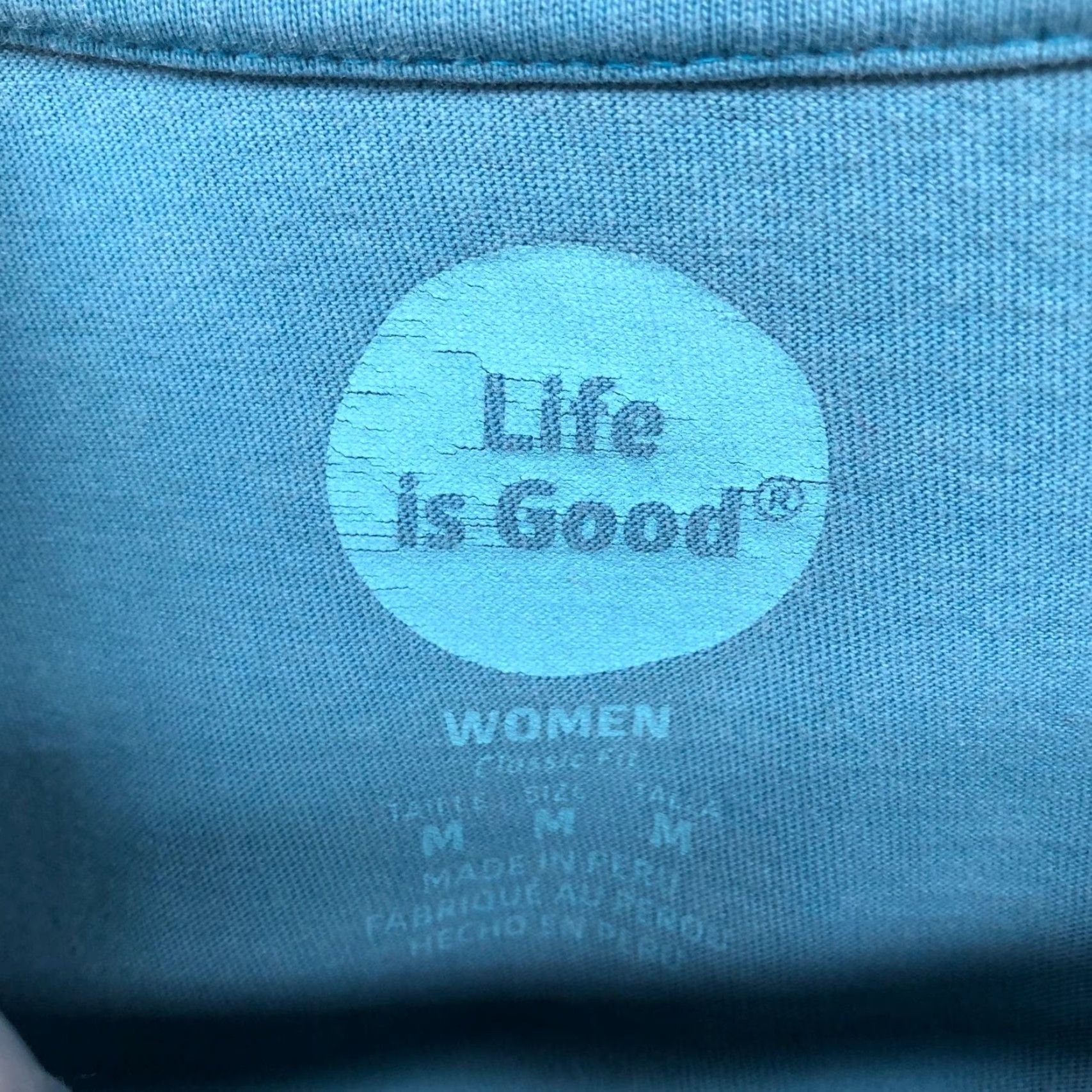 Life is Good Life Is Good Classic Fit T Shirt Womens M Blue Short Sleeve Hello Sunshine Size M / US 6-8 / IT 42-44 - 5 Thumbnail