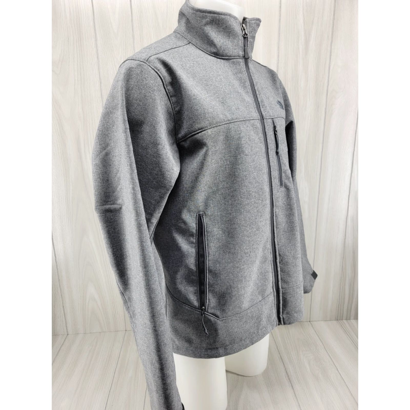 The North Face The North Face Gray Mens Large Jacket Softshell Windbreaker Hologram Tag Water Resistant Breathable Zip Front Full Zip Windwall - Mens Size US L / EU 52-54 / 3 - 4 Thumbnail
