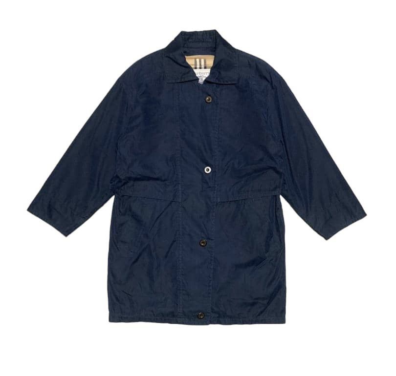 image of Vintage Burberrys Nova Check Jacket in Navy Blue, Men's (Size Large)