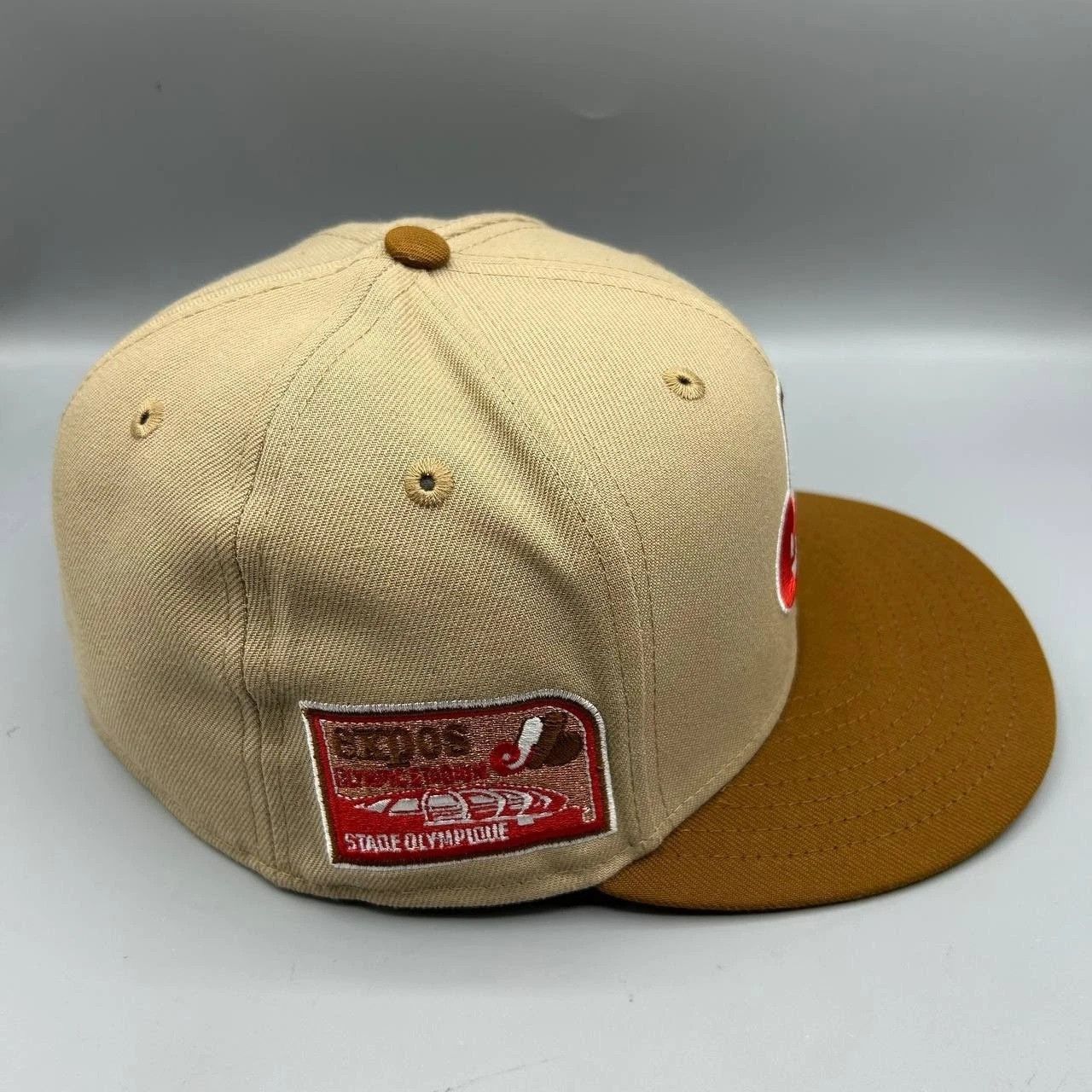 New Era Montreal Expos Hat Men 7 3/8 Beige Brown MLB Fitted Cap Size ONE SIZE - 5 Thumbnail