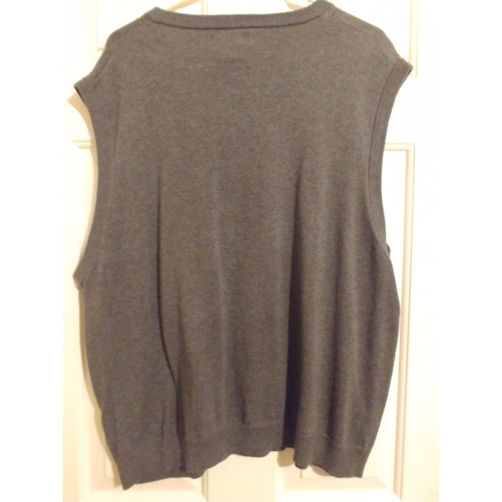 Saddlebred Saddlebred Grandpa Sweater Vest V-Neck Diamond Shape Gray XL Size US XL / EU 56 / 4 - 3 Thumbnail