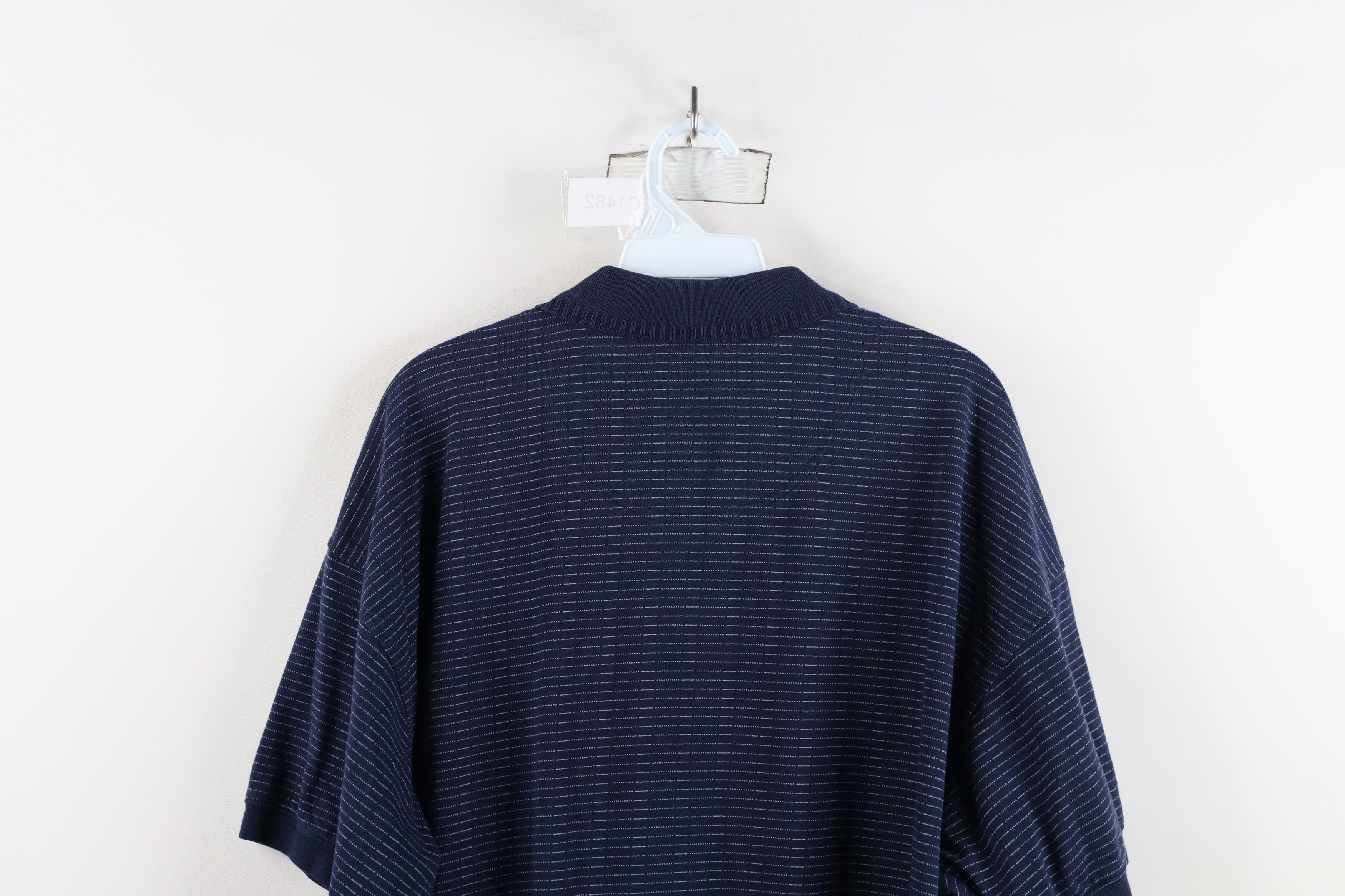 Vintage Vintage 90s Streetwear Striped Collared Pullover Polo Shirt Size US XL / EU 56 / 4 - 10 Thumbnail
