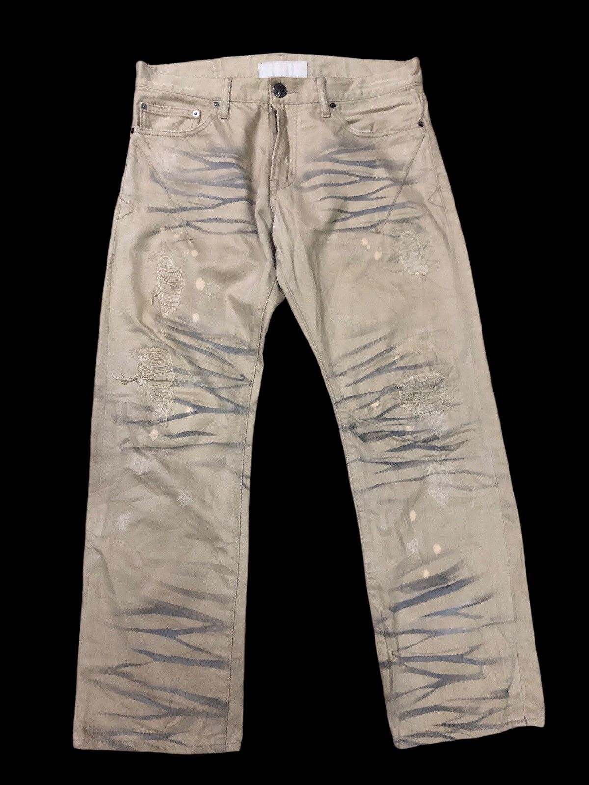If Six Was Nine × Japanese Brand × Le Grande Bleu (L.G.B.) Neutral Infinity Denim Pants Size US 34 / EU 50 - 1 Thumbnail