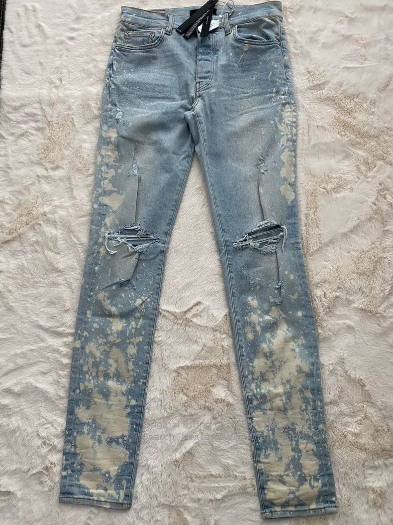 Amiri Amiri Size 32 Washing blue ink destroys jeans Size US 32 / EU 48 - 1 Thumbnail