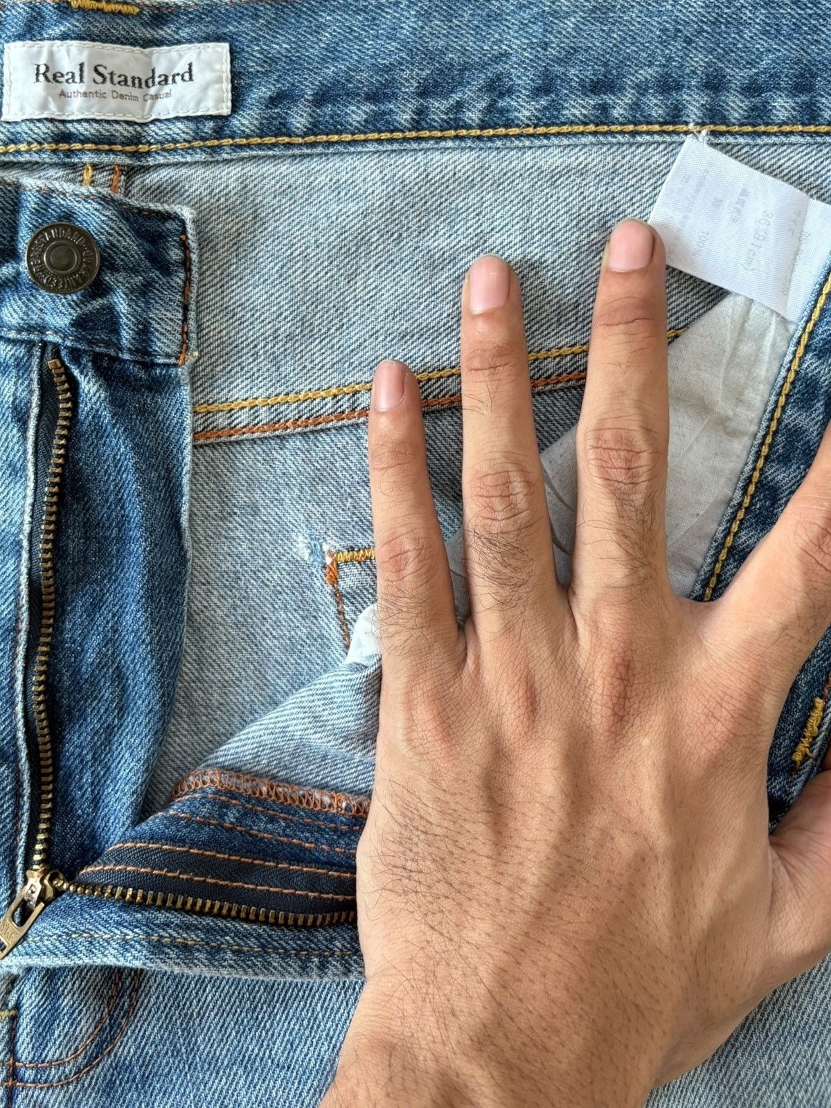 JNCO Vintage Japanese Brand Faded Wash Distress Baggy Jeans Size 38" / US 16 / IT 52 - 5 Thumbnail