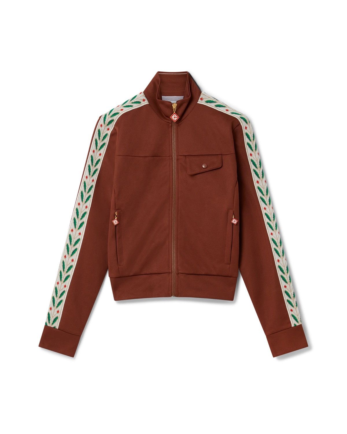 Casablanca Casablanca Laurel Brown Track Suit in Tricot-Knit Size 25" / US 0 / IT 36 - 1 Thumbnail