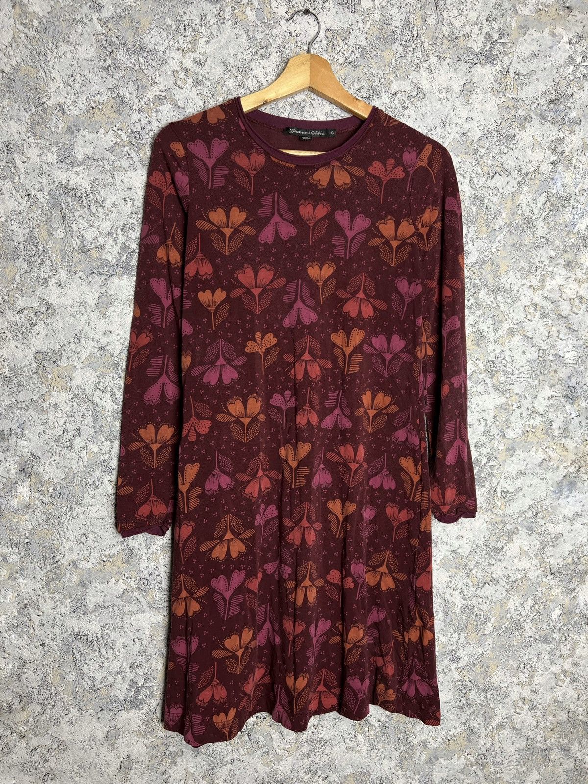 Gudrun Sjoden Floral Long Sleeve Dress Womens S Lyocell
