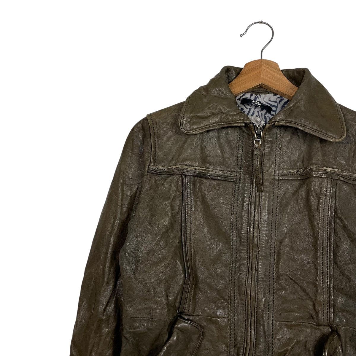 Other Cathy Jane Women Leather Jacket Size M / US 6-8 / IT 42-44 - 6 Thumbnail