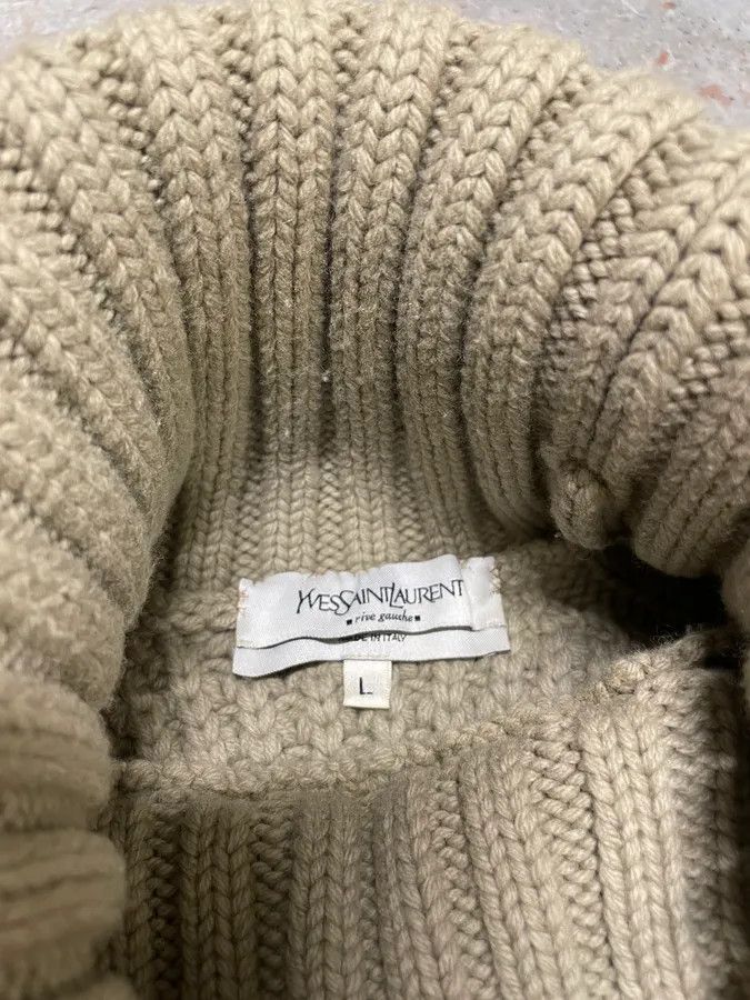 Saint Laurent Paris 2000s Yves Saint Laurent Grey Wool Turtleneck Size US M / EU 48-50 / 2 - 8 Thumbnail