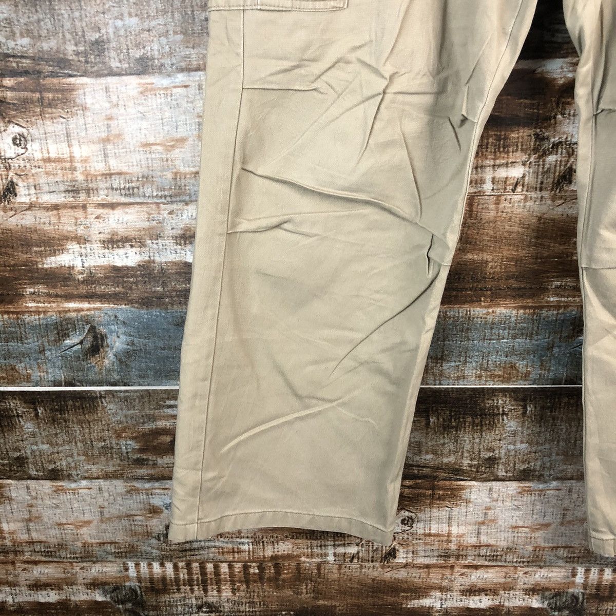 Japanese Brand Back Number Cream Cargo Multipocket Pants #A1423 Size US 33 - 11 Thumbnail