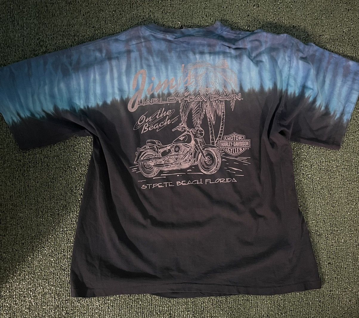 Harley Davidson Tye Dye Vintage Harley Davidson Grail Single Stitch Size XL Size US XL / EU 56 / 4 - 2 Thumbnail