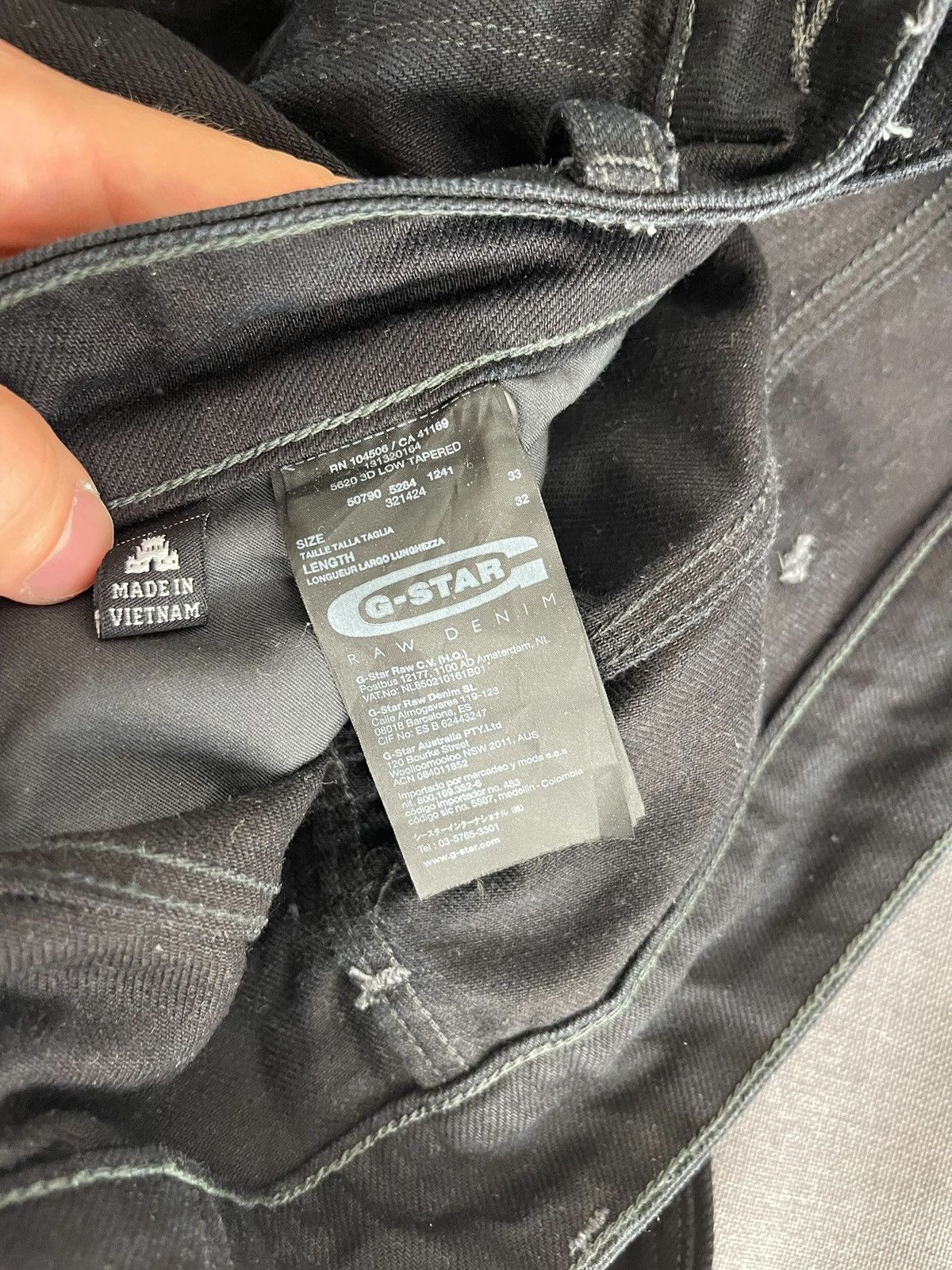 G-Star Waxed biker denim very rare Size US 33 - 7 Thumbnail