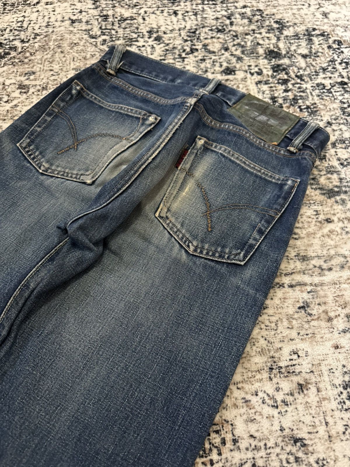 Japanese Brand Blue Blue Japan Indigo Wash Selvedge Redline Jeans Size US 28 / EU 44 - 12 Thumbnail
