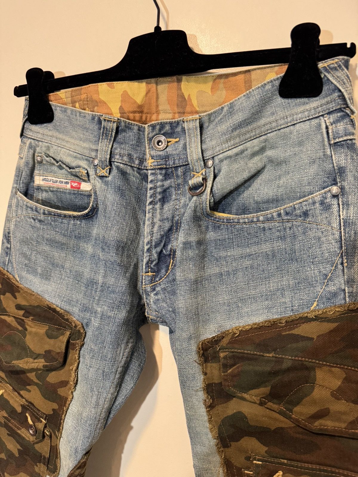 If Six Was Nine × Japanese Brand × Nicole Club Nicole Club Hybrid Camo Jeans Size US 29 - 4 Thumbnail