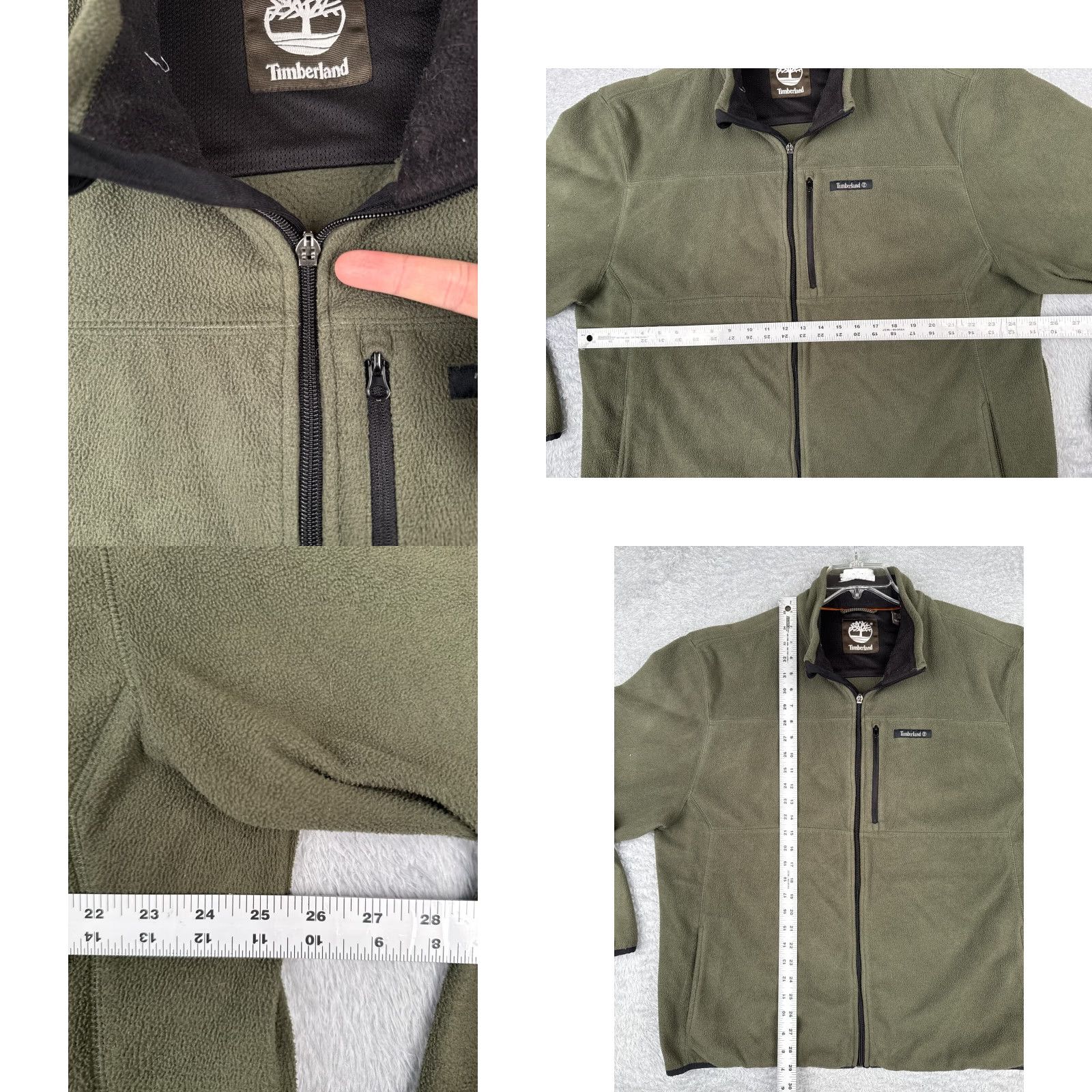 Timberland Timberland Jacket Men 2XL Green Full Zip Mock Neck 100% Polyester Windbreaker Lined Pocket Logo 80s? Size US XXL / EU 58 / 5 - 8 Thumbnail
