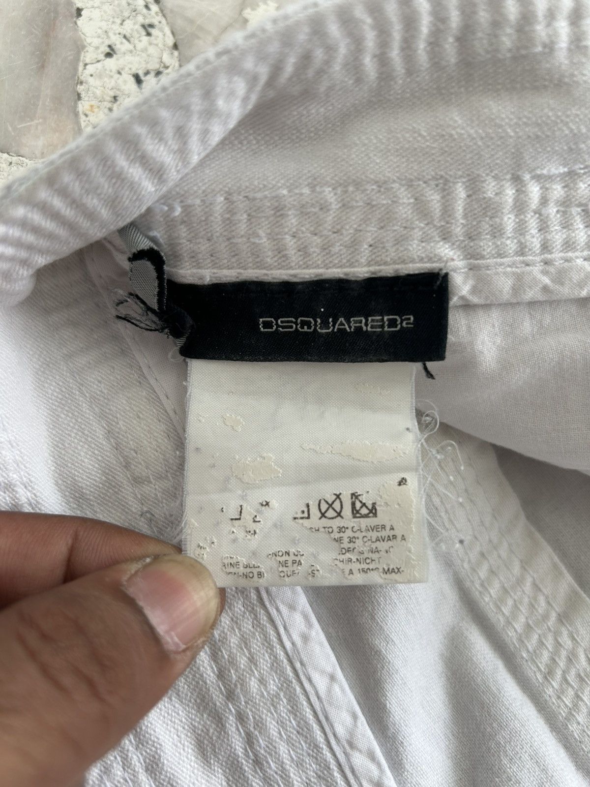 Dsquared2 Motherfucker Denim Dsquared Italy White Vintage Size US 33 - 21 Thumbnail