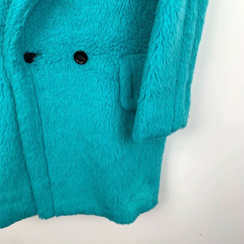 Max Mara Max Mara Teddy Collection Blue Teddy Alpaca Lapel Double B Size M / US 6-8 / IT 42-44 - 4 Thumbnail