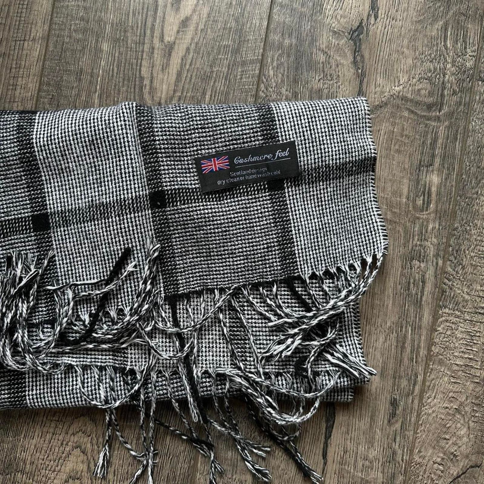 Vintage Vintage 80s Wool Plaid Gingham English Tassel Scarf Wrap Size ONE SIZE - 7 Thumbnail