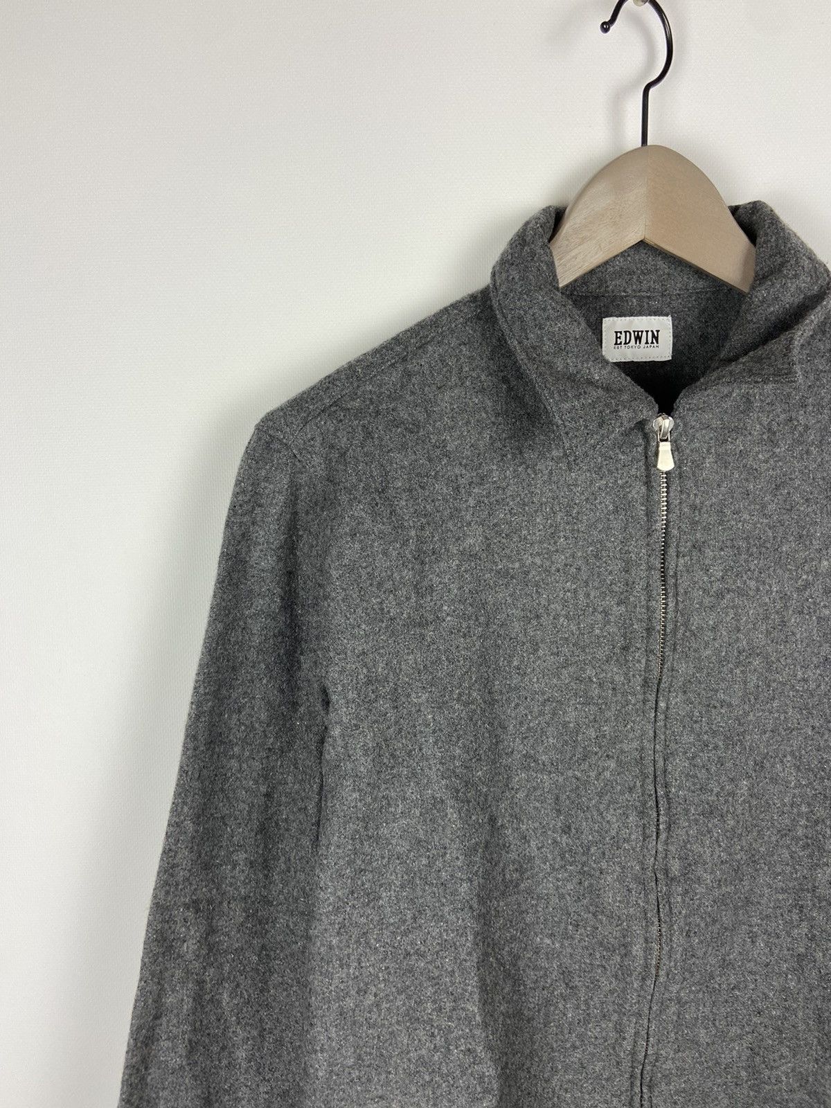 Edwin Edwin Men's Industry Zip Wool Shirt/JACKET Size US S / EU 44-46 / 1 - 4 Thumbnail