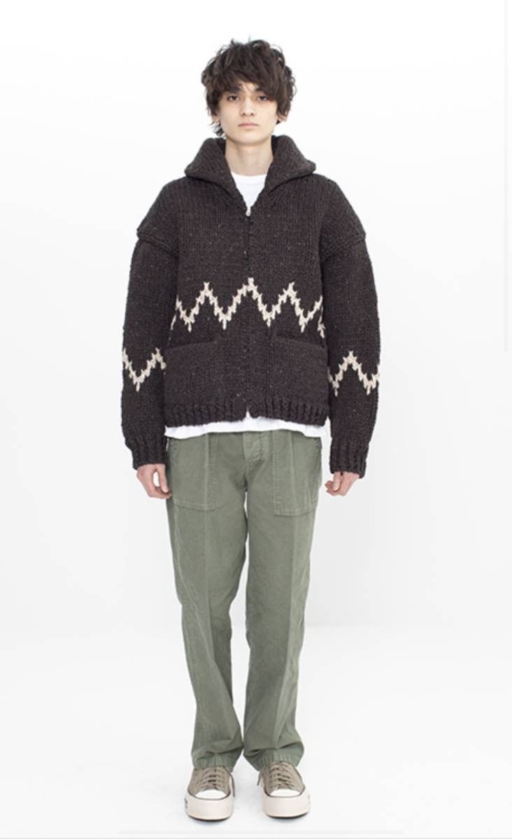 Visvim 22aw Cowichan SB Hand Knit F.z | Grailed