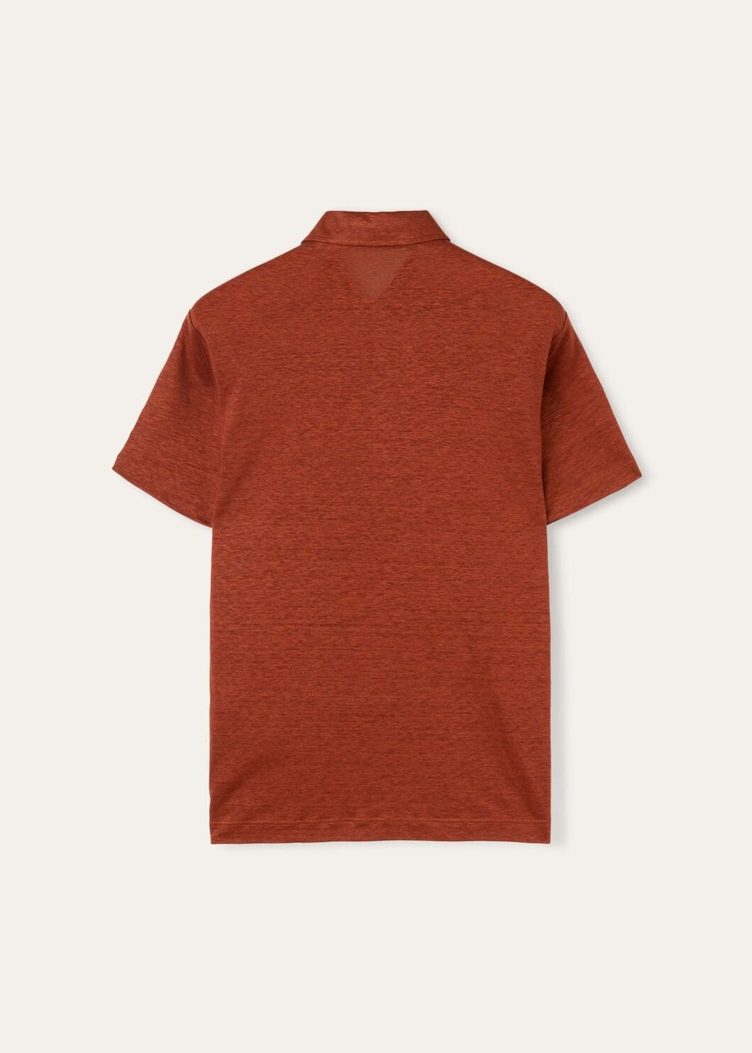 Loro Piana o1w1db10725 FAI1314 Linen Polo Shirt in Red Size US L / EU 52-54 / 3 - 4 Thumbnail