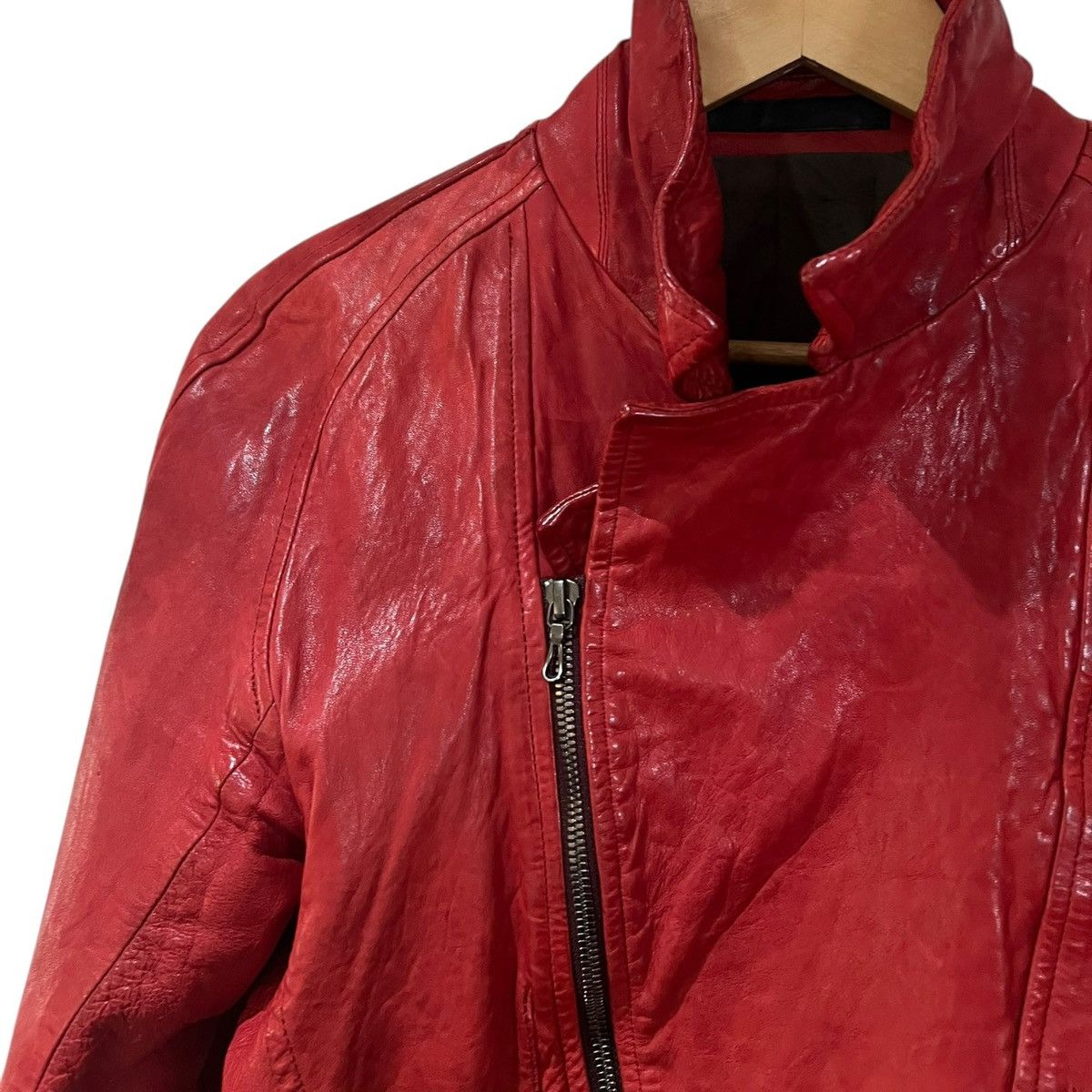 Julius Julius red double rider jacket Size US M / EU 48-50 / 2 - 3 Thumbnail