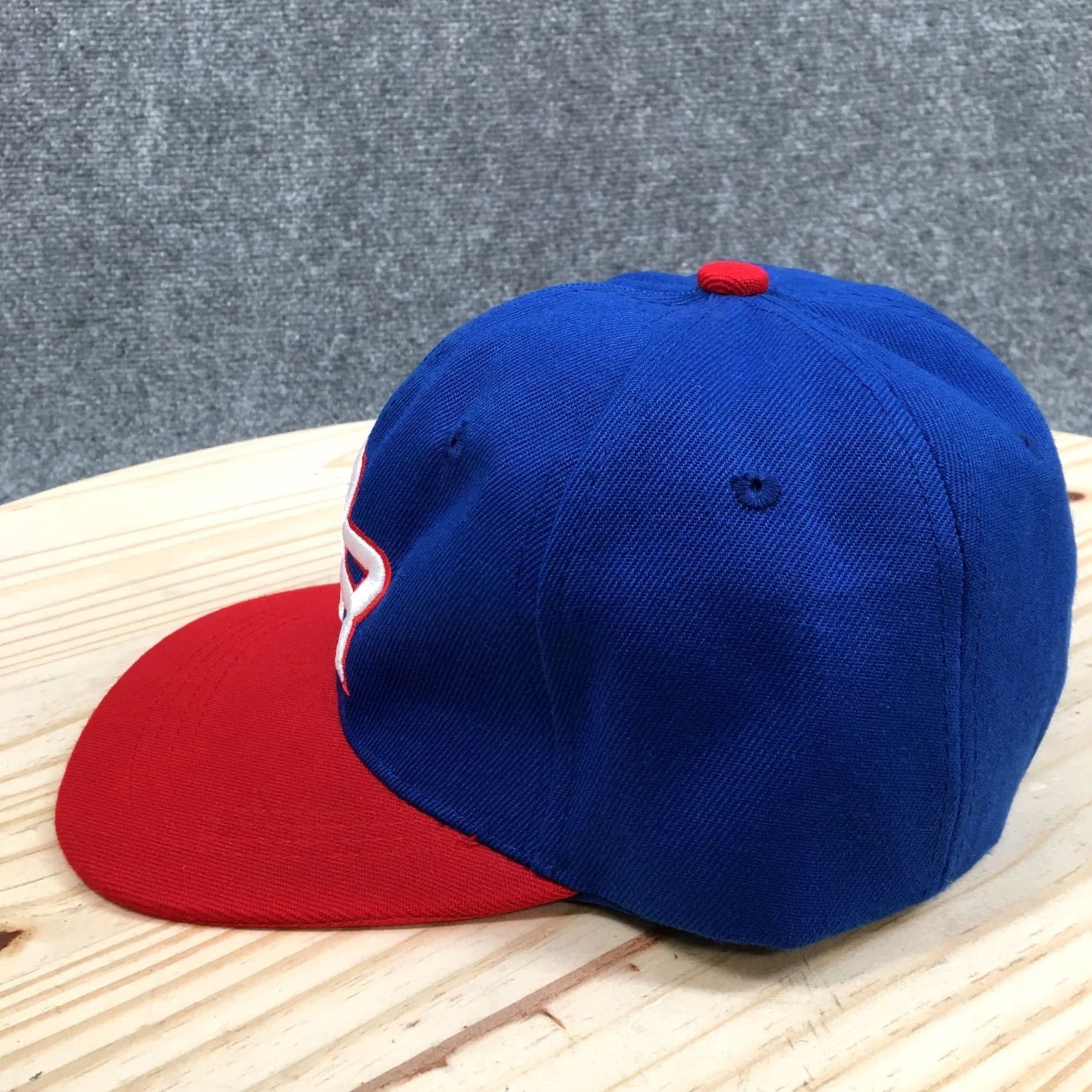 Vintage Everbright Puerto Rico Snapback Hat Blue OS Flat Brim Embroidered Logo Unisex Men Size ONE SIZE - 7 Thumbnail