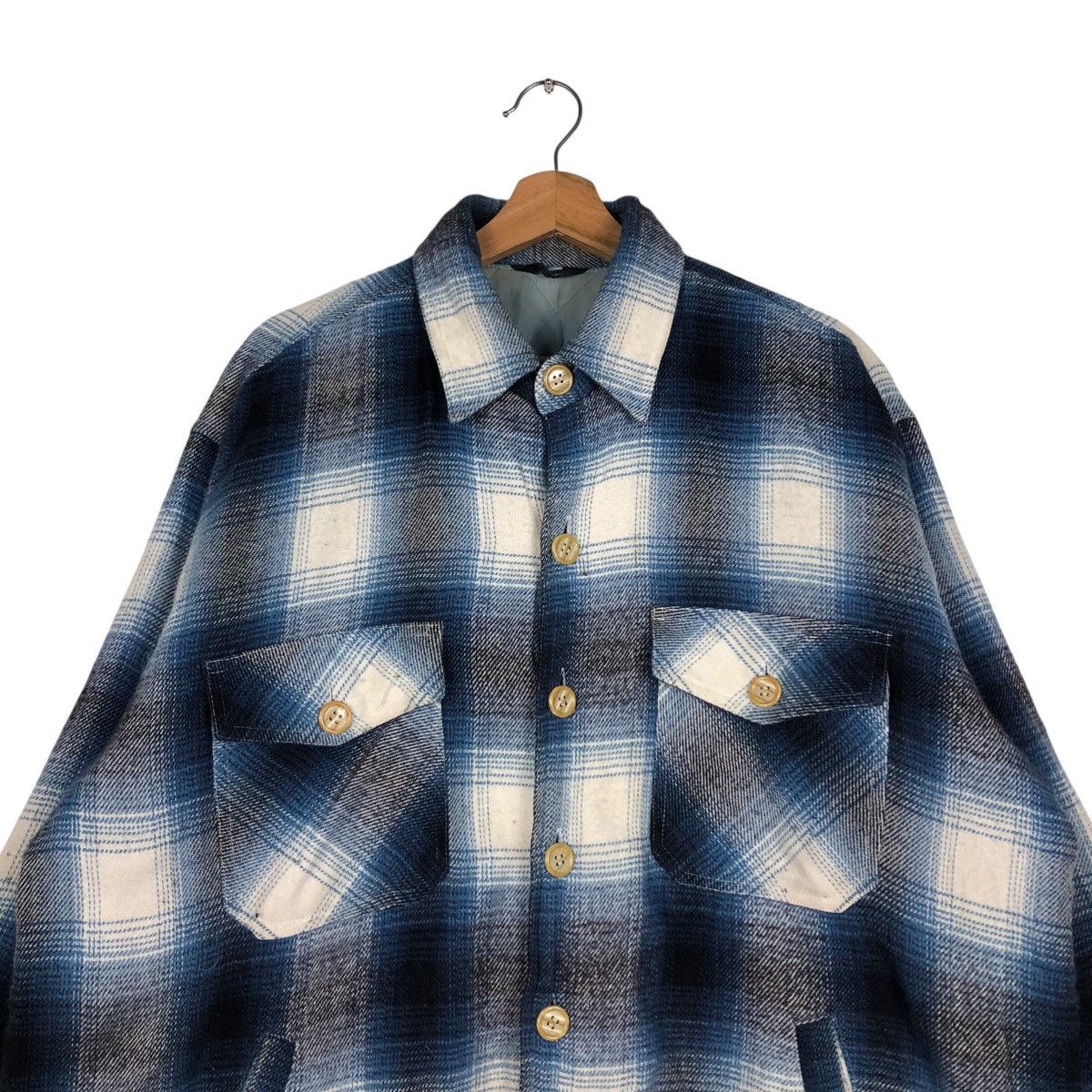 Japanese Brand 📌Vintage Chore Work Jacket Flannel Tartan Design Size US L / EU 52-54 / 3 - 4 Thumbnail