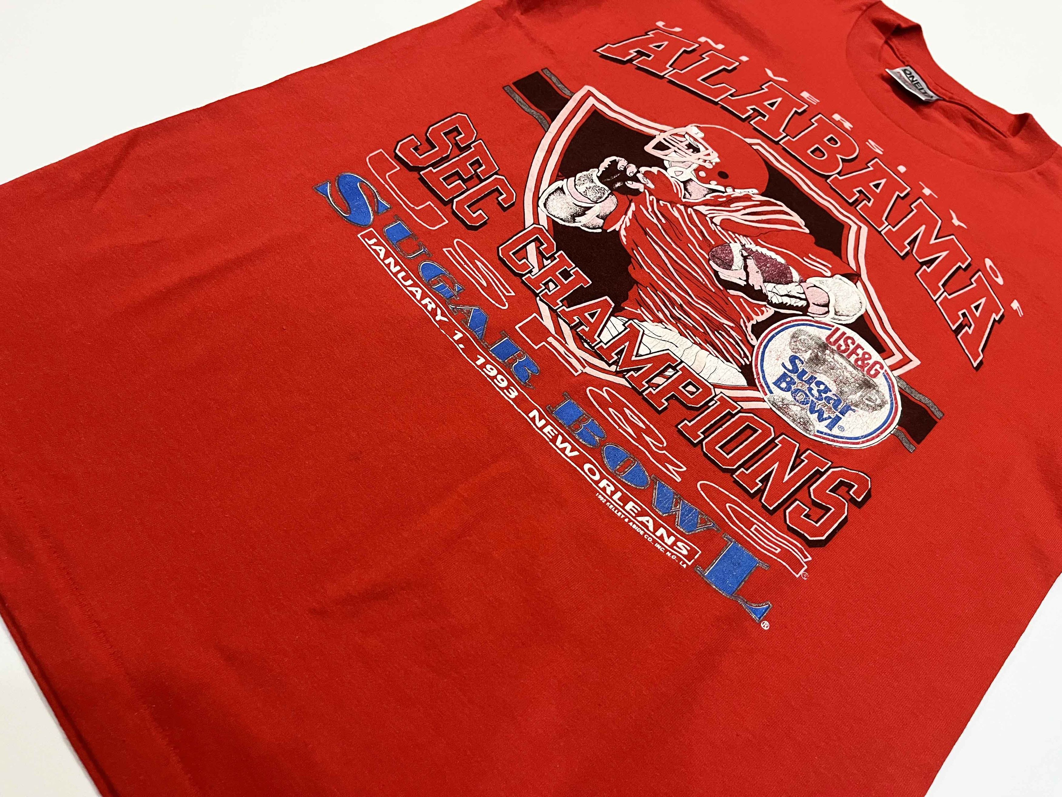 NCAA × Vintage Vintage 1992 NCAA Alabama Crimson Tide Football T-Shirt Size US L / EU 52-54 / 3 - 7 Thumbnail