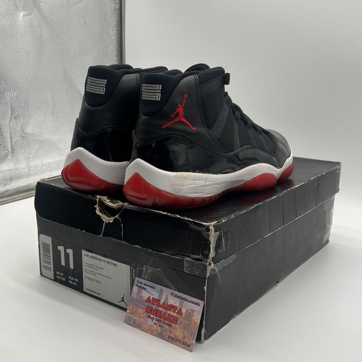 Jordan Brand Air Jordan 11 Bred Size US 11 / EU 44 - 5 Thumbnail