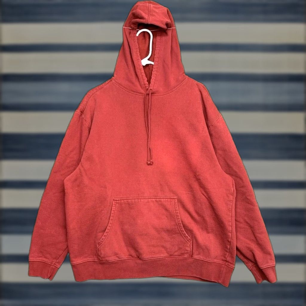 Vintage LL Bean Sweatshirt Mens Large Full Zip Up Hoodie Outdoor Drawstring Hiking Red Knit Cotton Polyester Logo Heavyweight Full Zip 90s Outdoor Hiking Mens Size US L / EU 52-54 / 3 - 1 Thumbnail