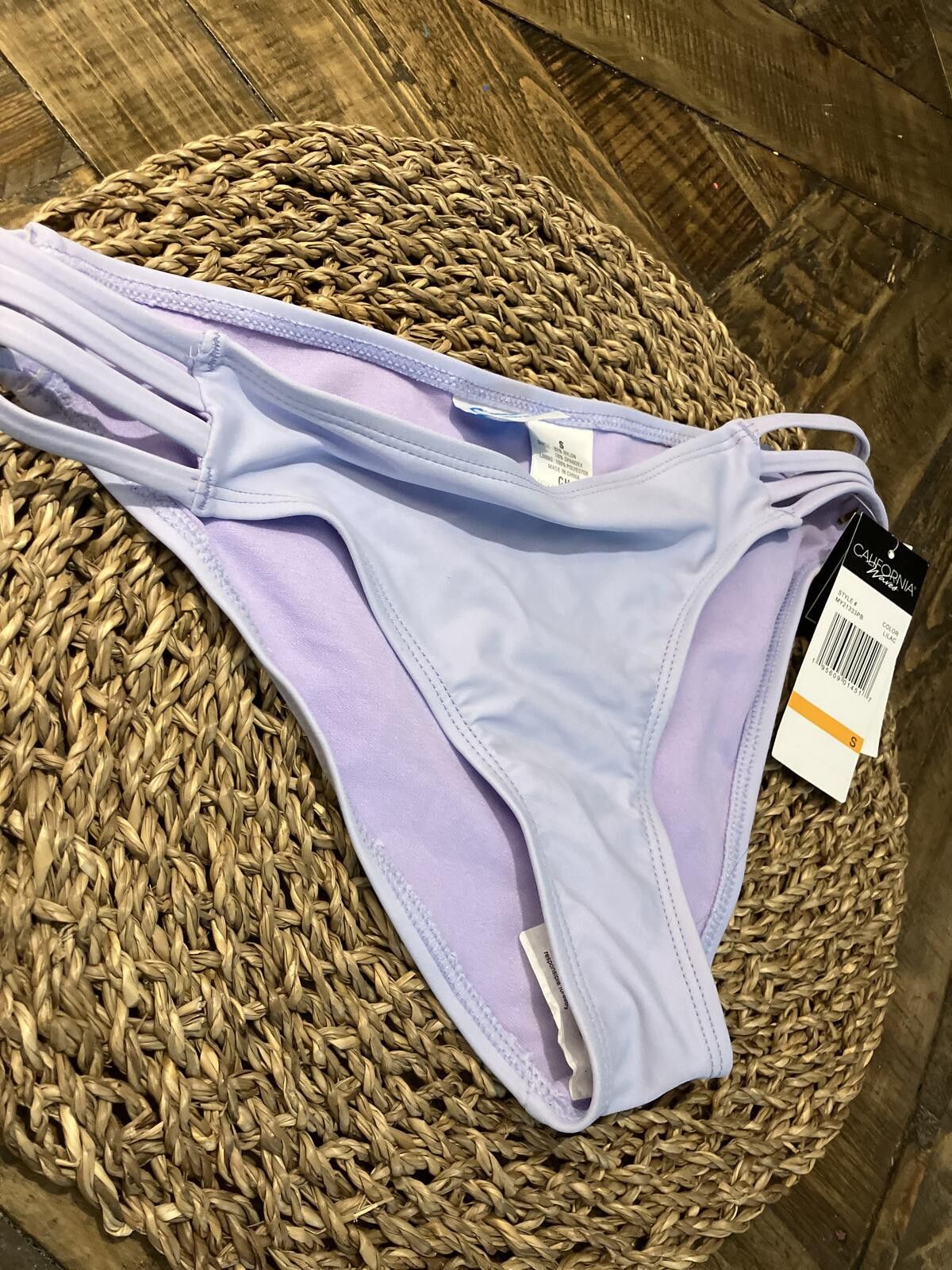 Other NWTCaliforniaWaves Lavender Bikini Bottom with Strappy Sides Size ONE SIZE - 3 Thumbnail