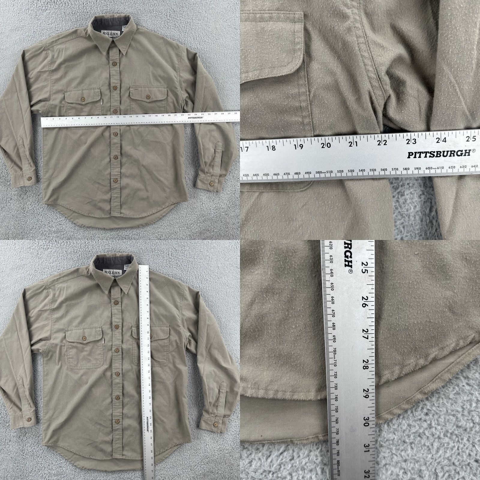 Bugle Boy VINTAGE Bugle Boy Shirt Mens Size L Brown Long Sleeve Button-Up 90s Y2K EUC Size US L / EU 52-54 / 3 - 8 Thumbnail