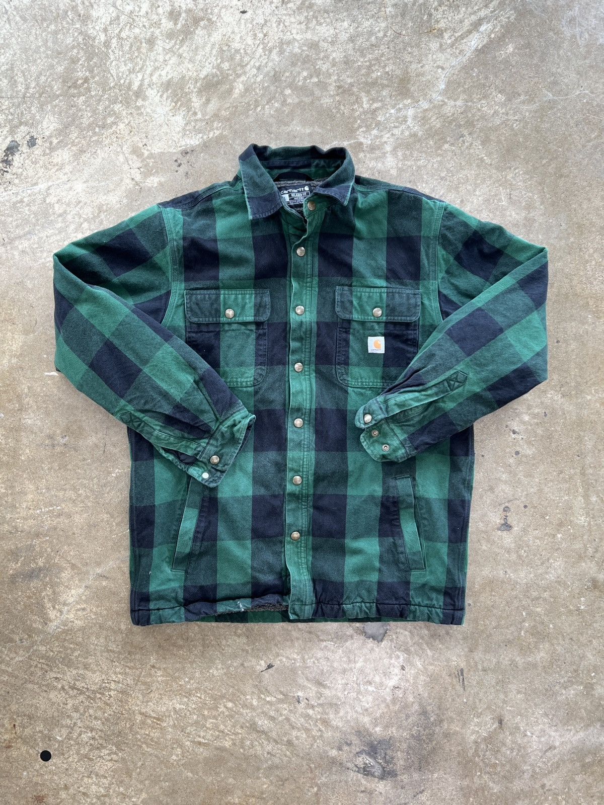 Carhartt Carhartt Sherpa Lined Flannel Shirt Shacket Plaid Large Size US L / EU 52-54 / 3 - 2 Thumbnail