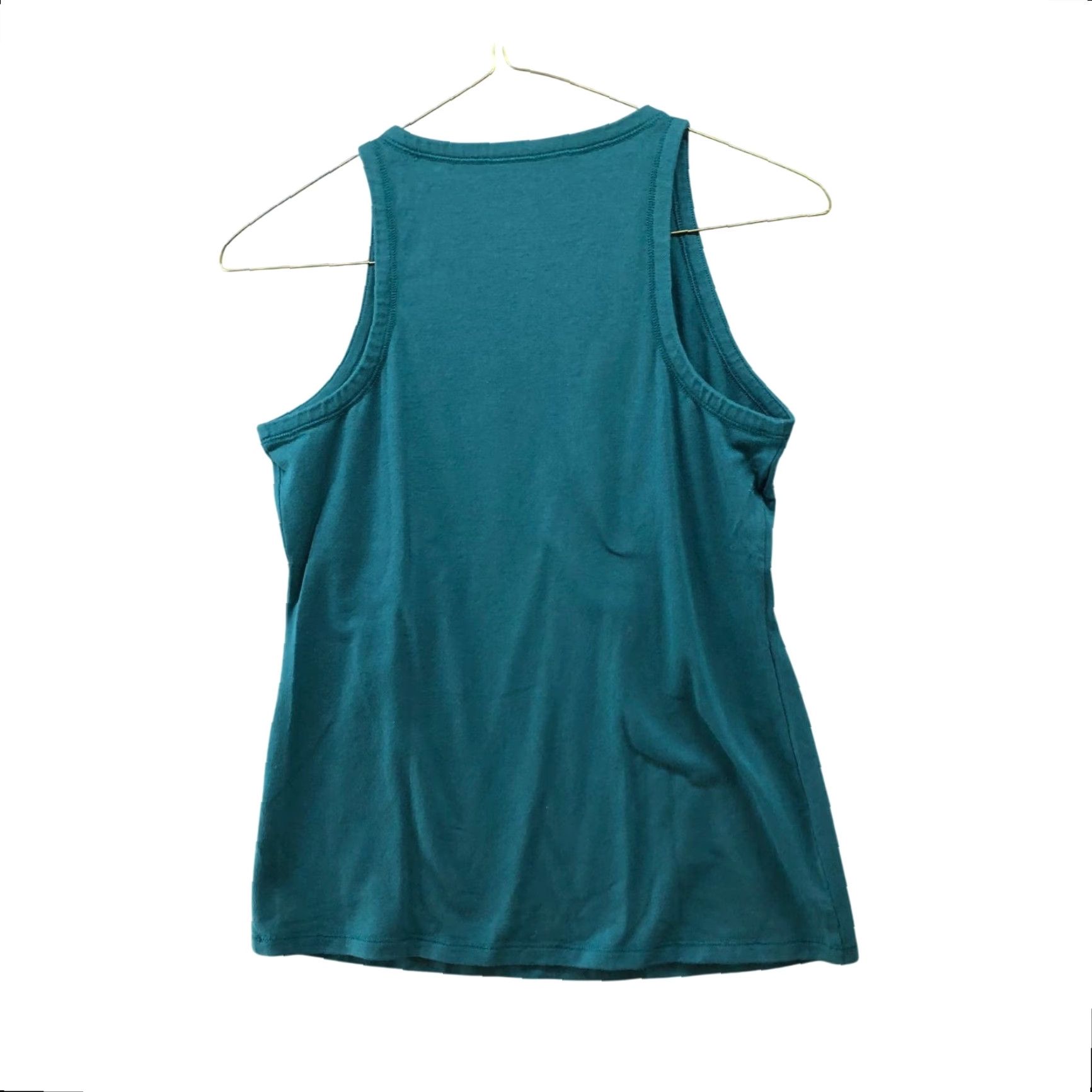 Eileen Fisher VINTAGE? No. EILEEN FISHER Tank Shirt Women XXS Teal Organic Cotton Blend Crew Neck Sleeveless 2XS Lightweight Summer Casual Size XXS / US 00 / IT 34 - 2 Thumbnail