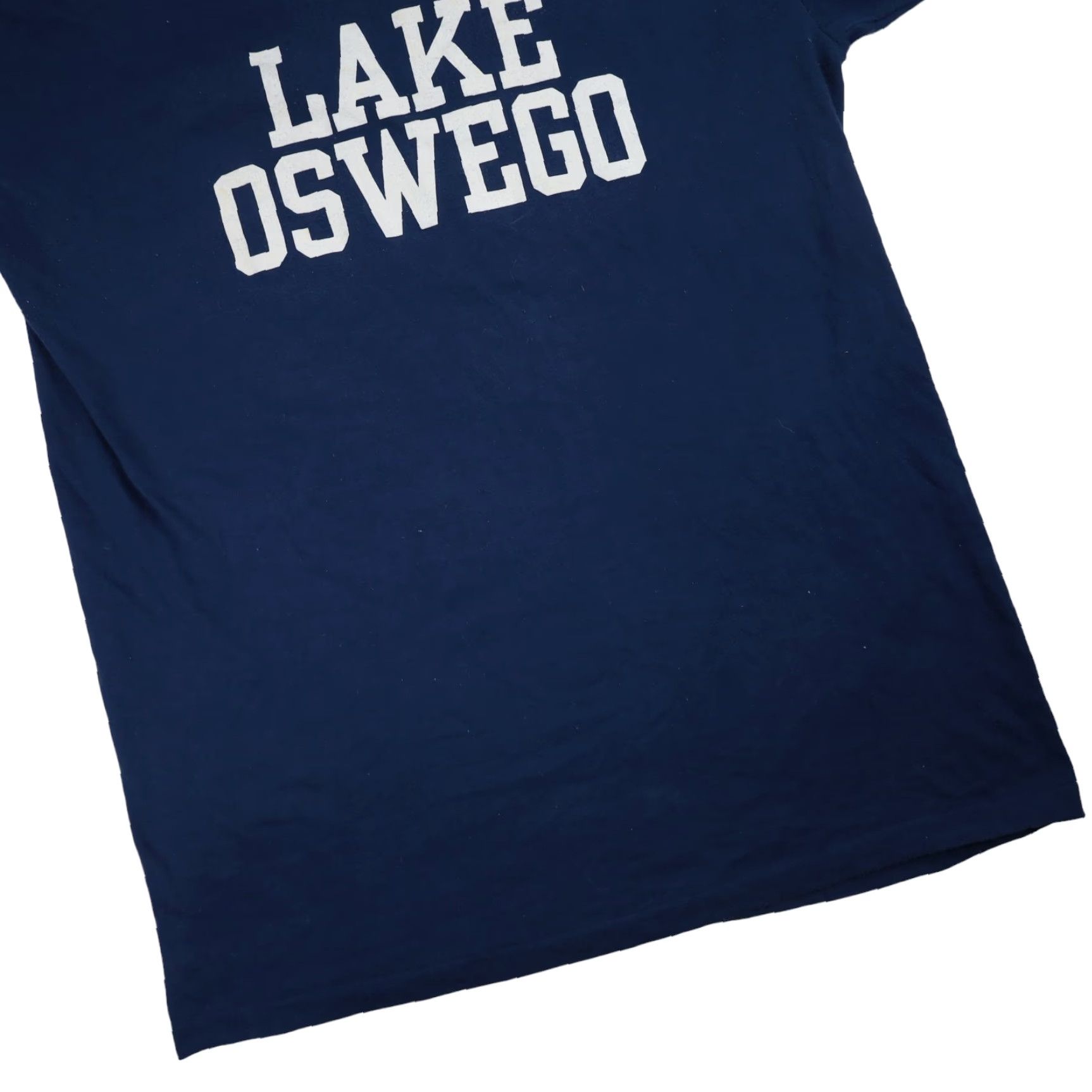 Vintage VINTAGE Lake Oswego Oregon Mens XL T-Shirt Blue Graphic Spellout Shirt Size US XL / EU 56 / 4 - 3 Thumbnail