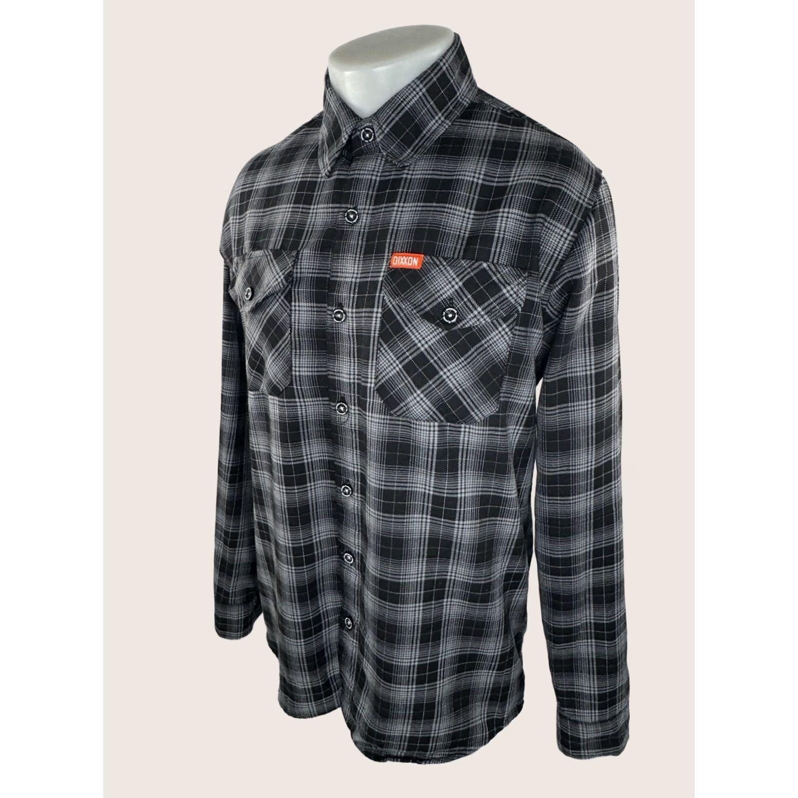 Vintage DIXXON FLANNEL Button-Up - Backroad Mens M Shirt EXCELLENT Black / Gray Plaid Long Sleeve X-Large? Size US M / EU 48-50 / 2 - 1 Thumbnail