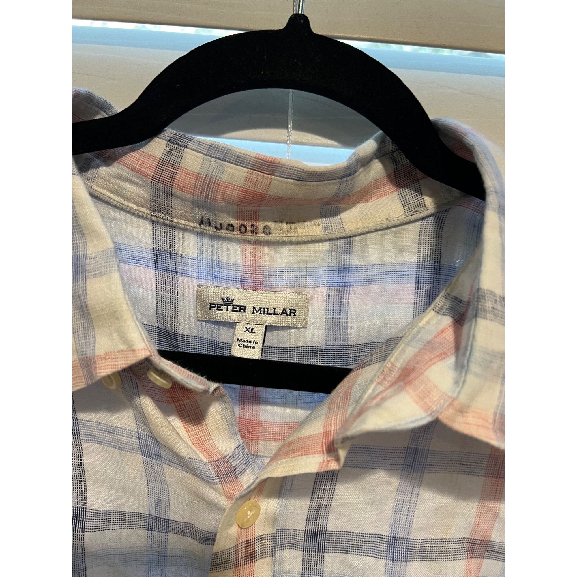 Peter Millar Peter Millar 100% Linen Long Sleeve Button Up Shirt - Size - Size US XL / EU 56 / 4 - 2 Thumbnail