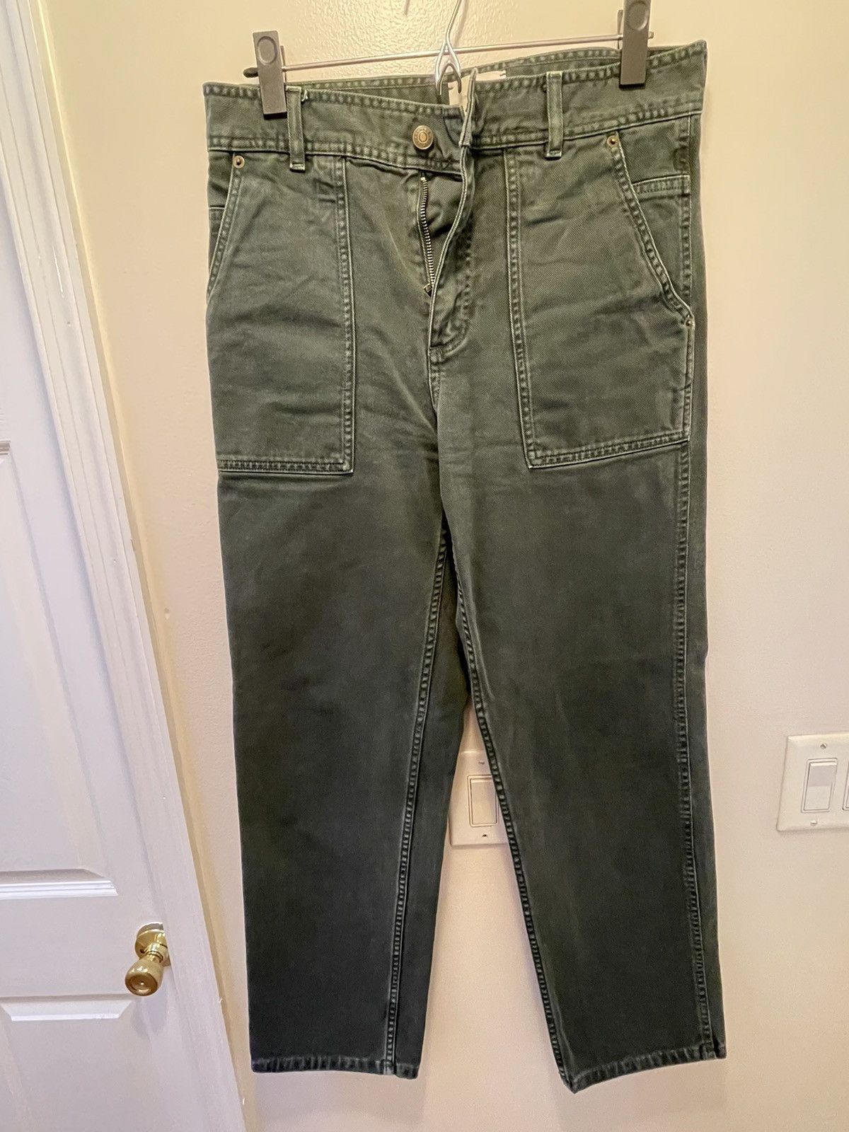 image of Aime Leon Dore Green Denim Pants, Men's (Size 30)