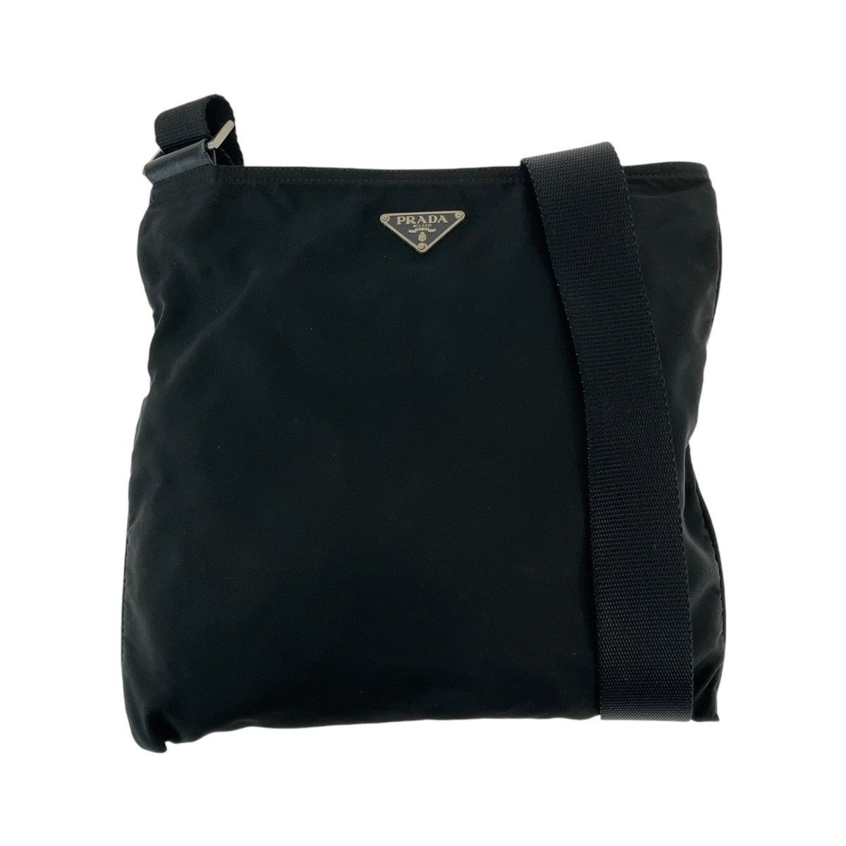 Prada Prada Tessuto Nylon Shoulder Bag Textile Shoulder Bag Duty Free For Usa in Black, Women's