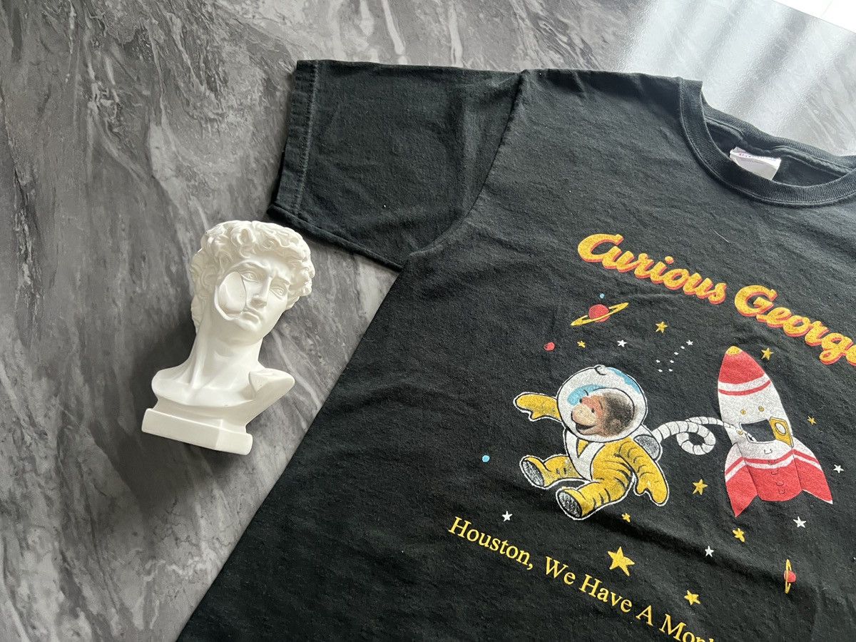 Anime × Cartoon Network × Vintage Curious George : Houston We Have A Monkey Size US S / EU 44-46 / 1 - 3 Thumbnail
