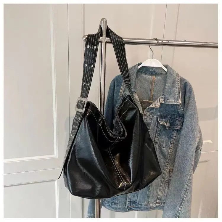 Leather Black pu leather shoulder bag Size ONE SIZE - 1 Thumbnail