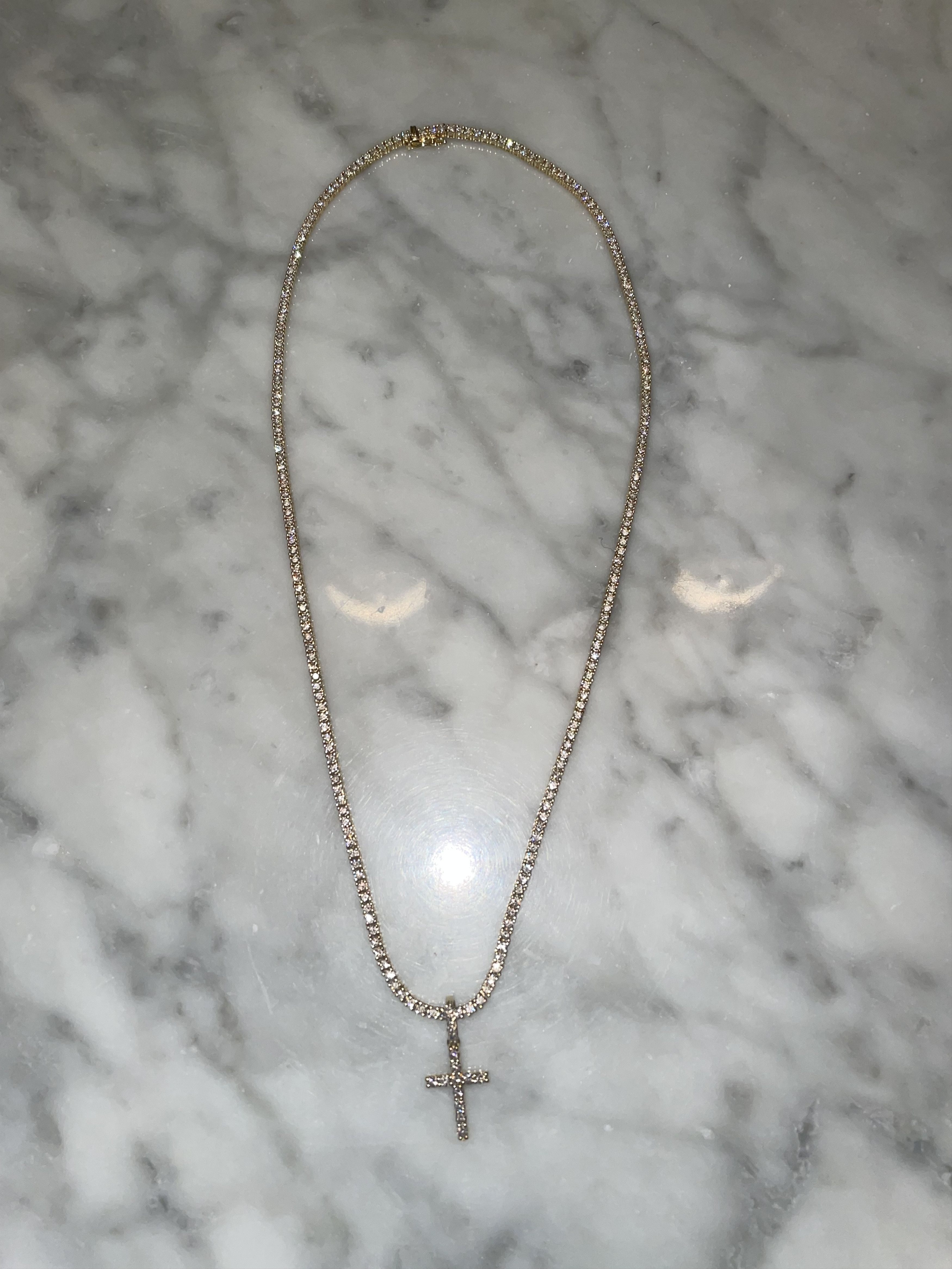 Other 18k Yellow Gold Tennis Chain Size ONE SIZE - 5 Thumbnail