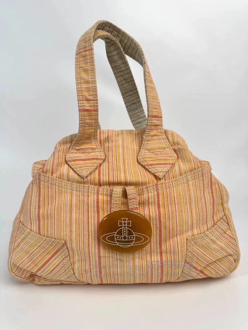 Vivienne Westwood Vivienne Westwood Orange Stripe Satchel Bag. Size ONE SIZE - 2 Thumbnail