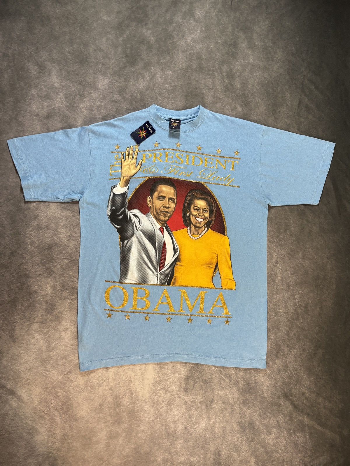 Rap Tees Michelle & Barack Obama Oversized Tee Bling 2000s Jeezy Y2K Size US XXL / EU 58 / 5 - 2 Thumbnail