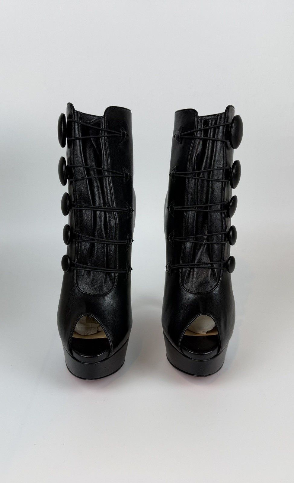 Christian Louboutin Christian Louboutin Lady Booton 150 Nappa Shiny in black Size US 7 / IT 37 - 2 Thumbnail