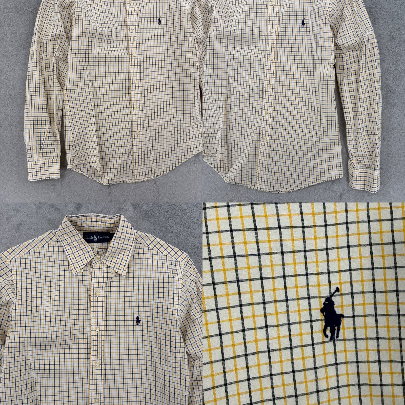 Ralph Lauren Ralph Lauren Shirt Mens S Yellow Men Button Down Plaid Long Sleeve Classic Fit Size Size US S / EU 44-46 / 1 - 8 Thumbnail