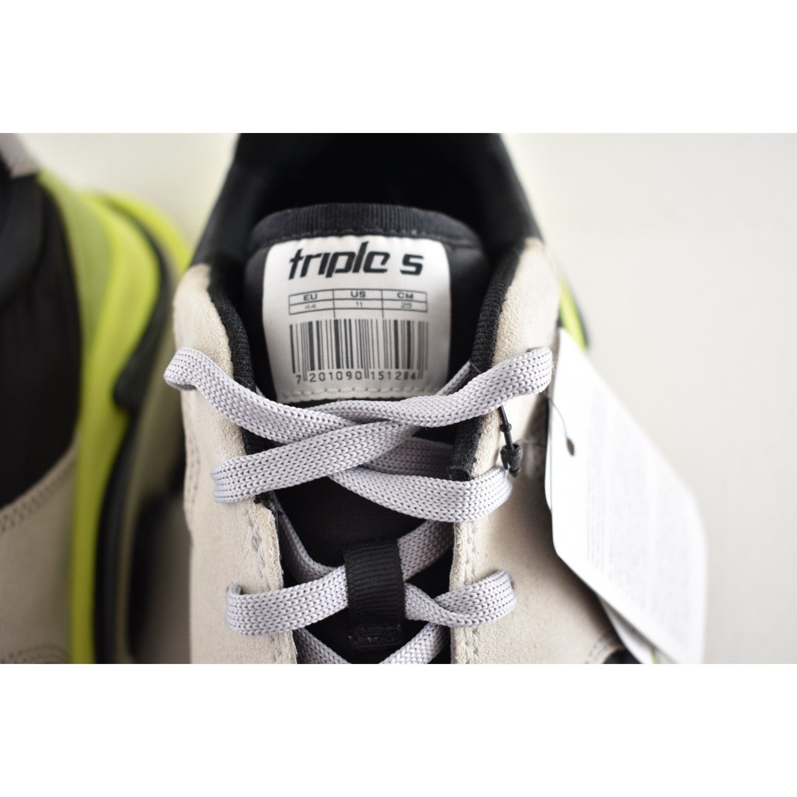 Balenciaga Balenciaga Triple S V2 Black Grey Jaune Sneaker 44 11 Size US 11 / EU 44 - 8 Thumbnail