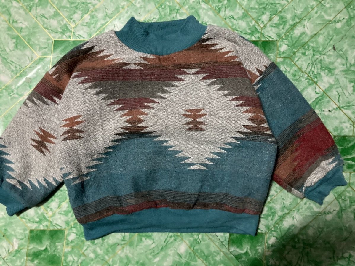 Designer × Poeme Bohemien × Vintage Vintage Croptop Bohemian knit Size US S / EU 44-46 / 1 - 1 Thumbnail