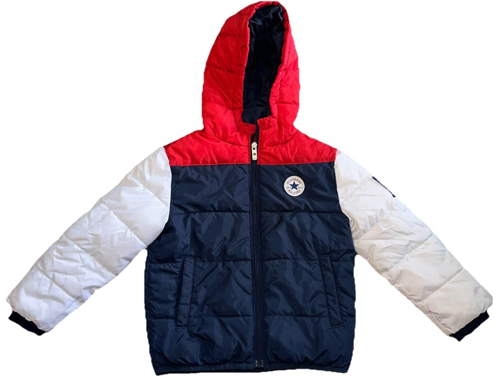 Converse Converse Varsity Puffer Jacket Boys Size 5 Color Full Zip Size US XXS / EU 40 - 1 Thumbnail